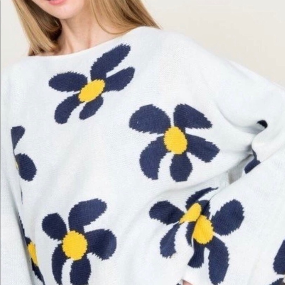 Day and Night Flower Sweater